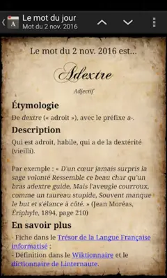 Le mot du jour android App screenshot 1